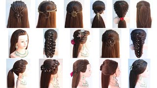 16 different hairstyle for every function | hair style girl | trendy hairstyle | wedding hairstyle