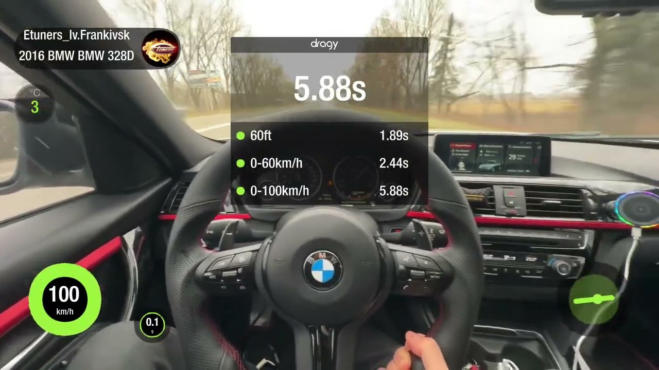 BMW F30 328D xDrive (320D) STAGE 1 ECU 0-100 DRAGY 