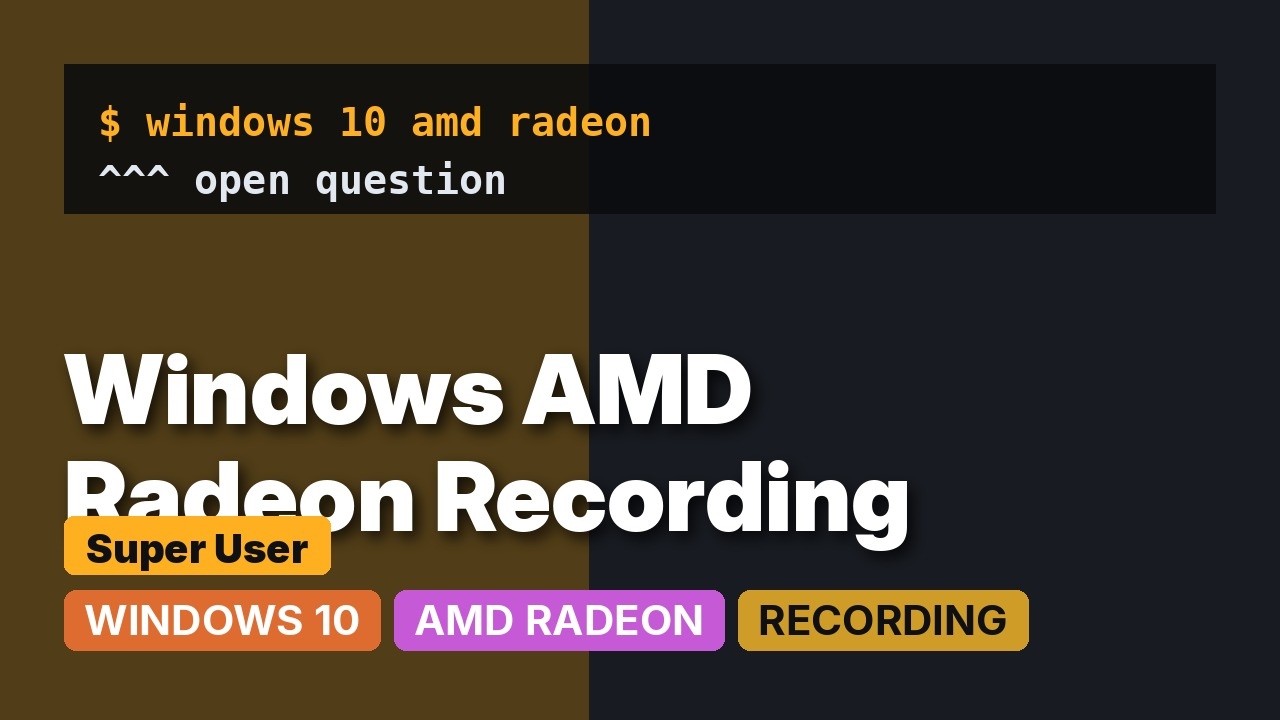 Radeon ReLive only records a green screen, how do i fix it? (2 ...