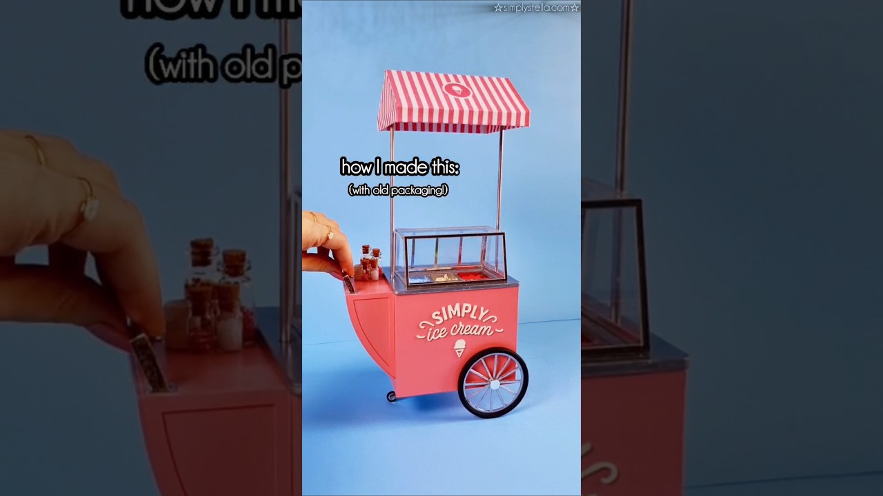 MINI ICE CREAM CART... from Trash?! 😱🍦 