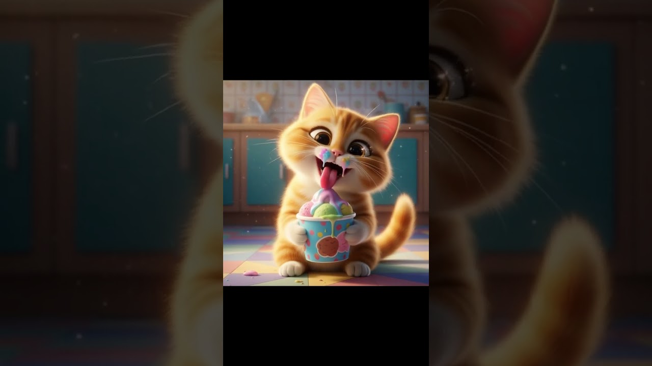 Cat Vs Ice-cream. 