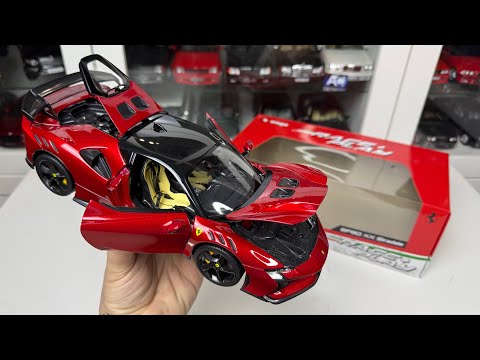 1:18 Ferrari SF90 XX Stradale (red) - Bburago [Unboxing] - YouTube