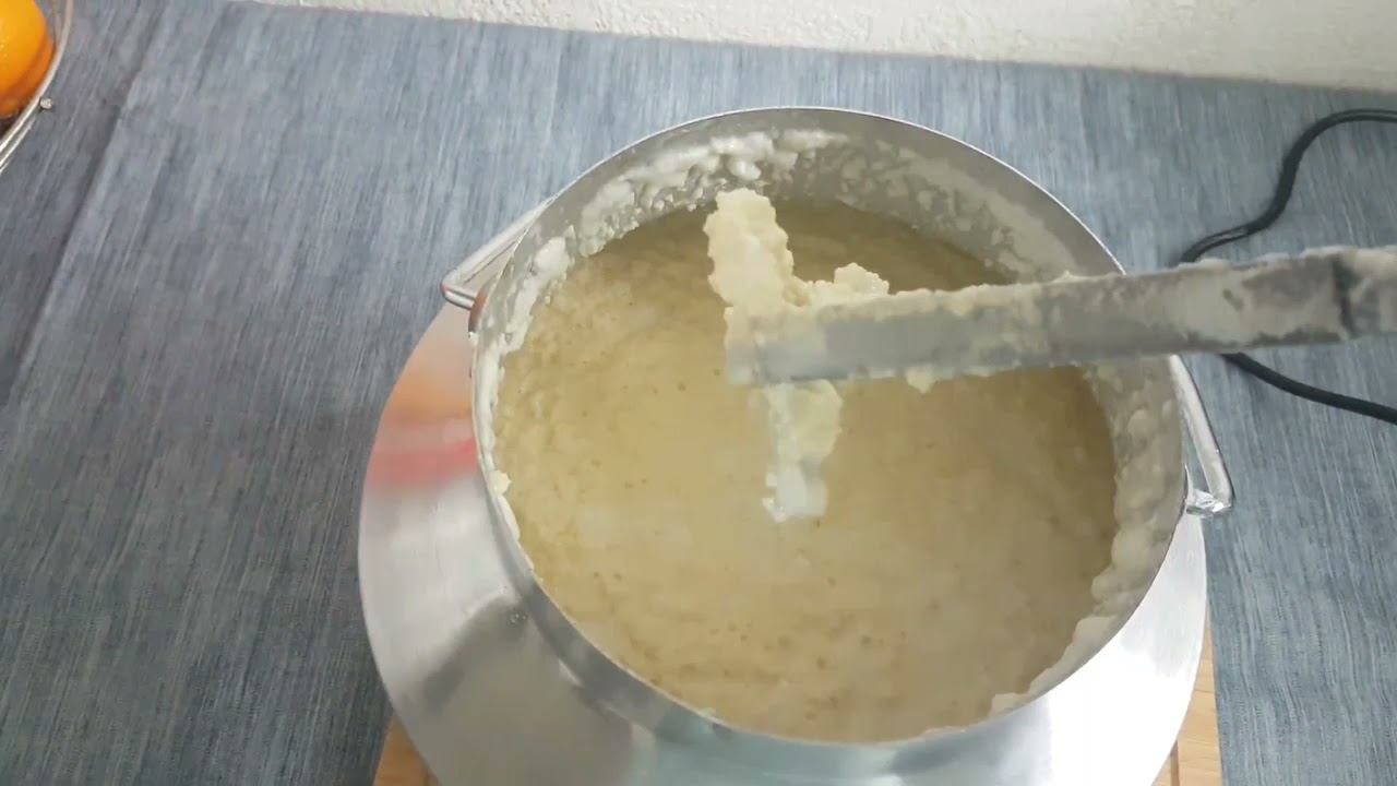 طريقة استخراج الزبدة بالالة الكهرباءية