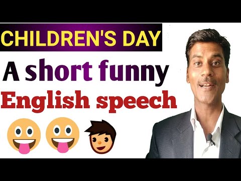 Children's Day speech in  funny speech on children's Day. - YouTube
