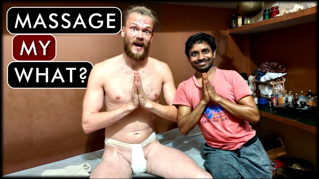 Foreigner Tries Indias Nut and Butt Massage pic photo