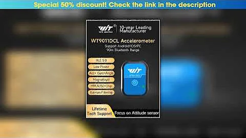 Review WitMotion WT9011DCL Bluetooth 5.0 Accelerometer Gyroscope Angle Sensor Electronic Compass Ma