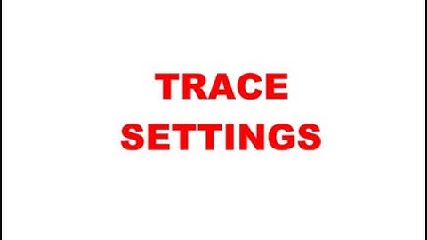 TRACE SETTINGS, PLACE IMAGE, OPENING THE TRACE FEATURE, OVERVIEW OF THE TRACE WINDOW IN CREATE