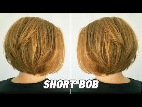 Elegant Short Layers Bob Haircut Tutorial for Women (Step-by-Step) | Soft Textured Short Bob Cut