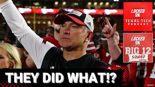 *NOT LOCKED ON TEXAS TECH* BIG 12 SQUAD - Week Two OVERREACTIONS | Texas Tech DID WHAT!
