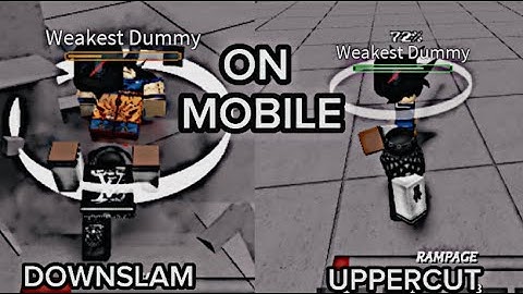 How to uppercut and downslam on MOBILE | Strongest Battlegrounds