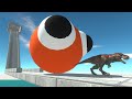 Escape from giant bubble dynamite  animal revolt battle simulator