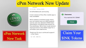 cPen Network New Update | cPen Network New Task | Explain OnChain Page to Track BuyBack Activity