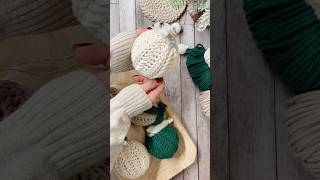 Crochet Ornament Tutorial 🎄 #crochettutorial #handmadeornaments #crochetornament
