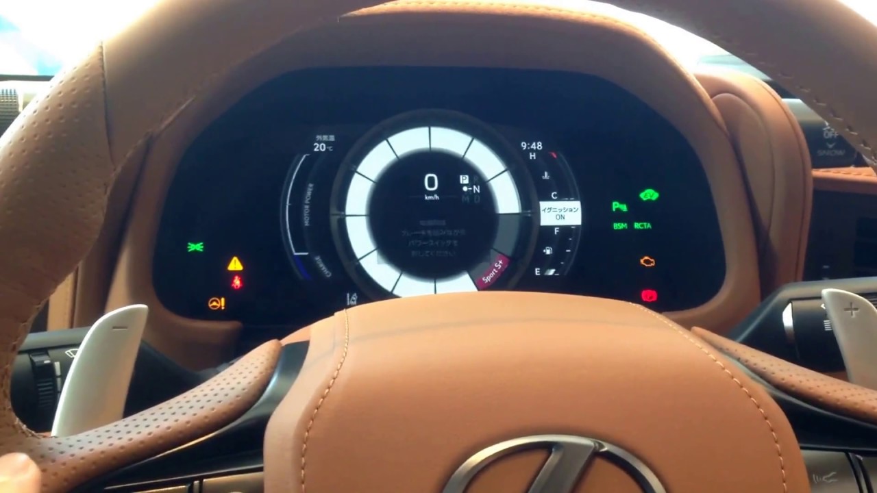 レクサス lexus LC500 可動式メーター - YouTube