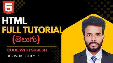 #1 HTML Full Course in Telugu | HTML Basics Explained for Beginners #htmlcourse #htmlforbeginners