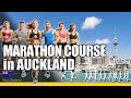 Marathon course at auckland marathon