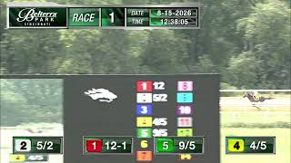 RACE 1 PROGRAM 8 15 2026