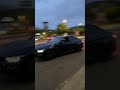 bmw m3 speeding out of a carmeet