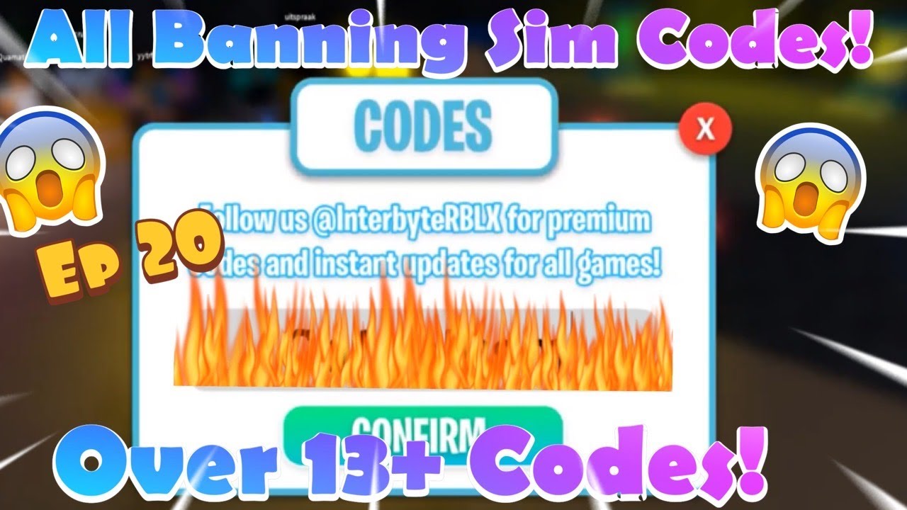 Roblox Banning Simulator 2 Episode 20 All Codes For Banning Simulator 2 YouTube