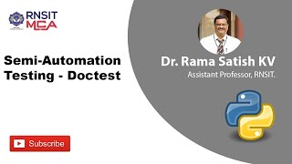 14 Oct 2020 : Doctest and Runtime exception handling in Python