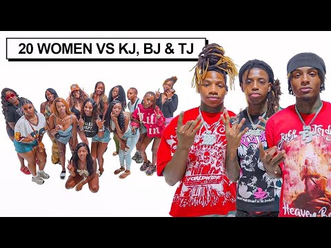 20 WOMEN VS 3 YOUTUBERS: BJ & KJ & TJ WATINKS