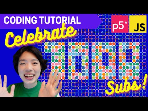 p5.js Coding Tutorial | Interactive Blobs to Celebrate 1,000 Subs!