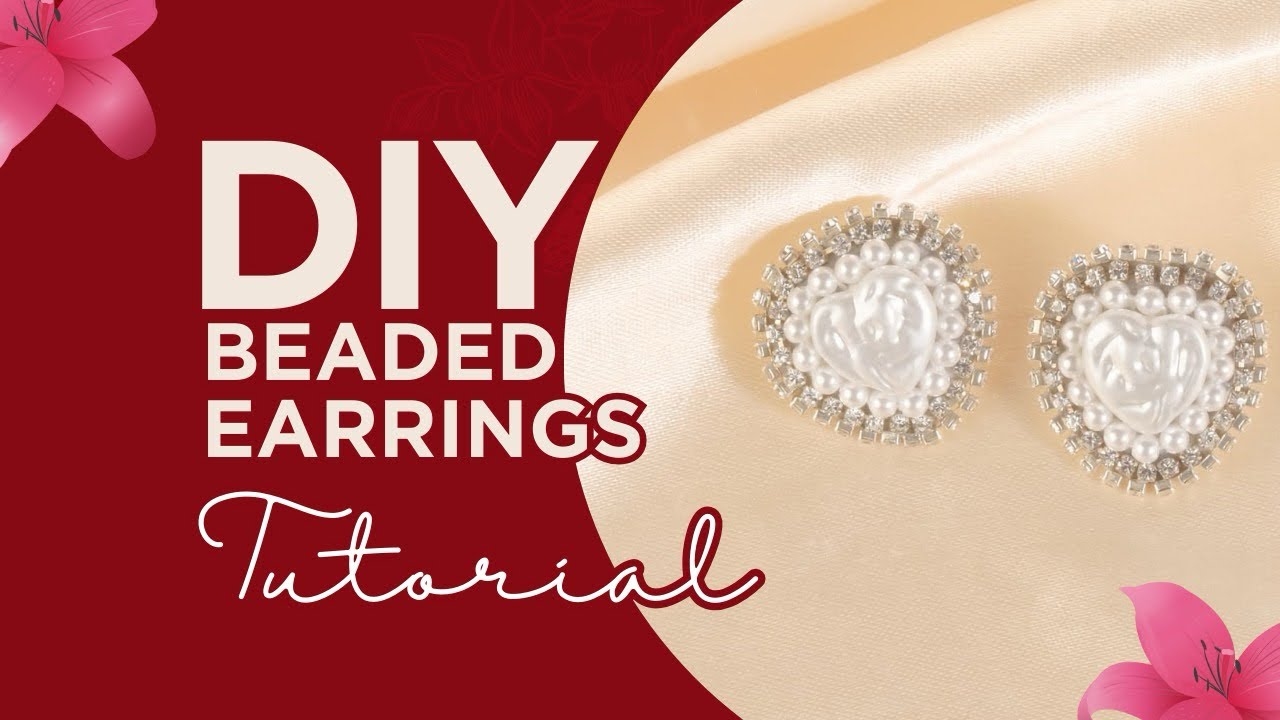 How to make beautiful handmade beaded earrings at home with simple materials. 