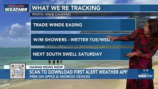 August 3, 2026 Hawaii and surf: Tracking slower trades and wetter trades as keiki head back to sc...
