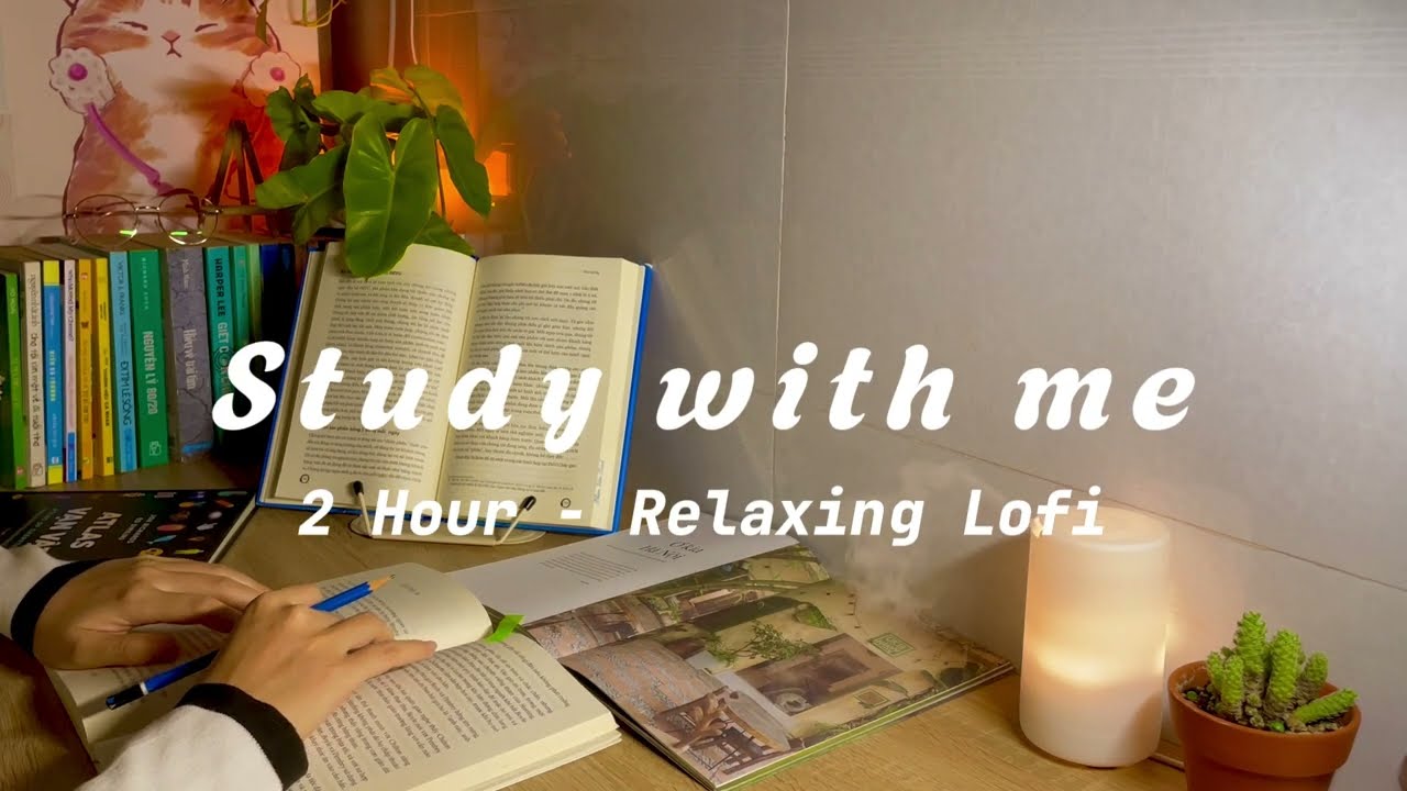 2 HR STUDY WITH ME 📖 Lofi music/ Pomodoro 25-5/ Deep focus playlist ...
