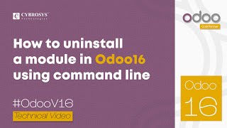 How to Uninstall a Module in Odoo 16 Using Command Line | Odoo 16 Development Tutorials
