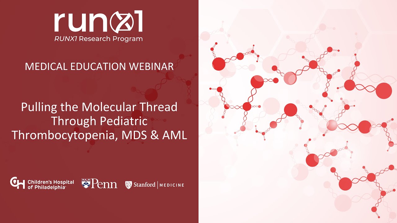 Pulling the Molecular Thread Through Pediatric Thrombocytopenia, MDS and AML
