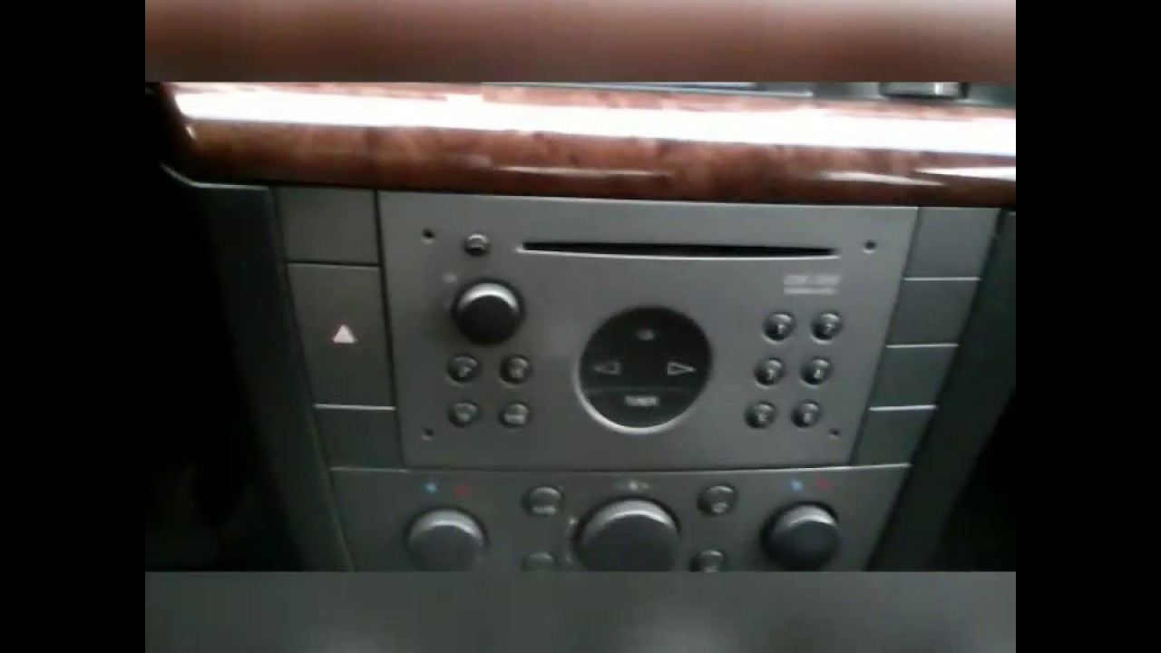 как настроить радио в машине опель зафира