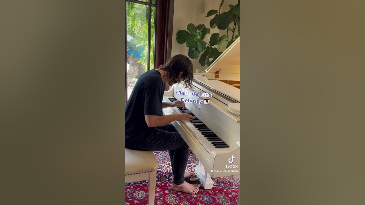 Debussy - Claire de Lune - Jake Justice ft. The birds outside tweeting #piano