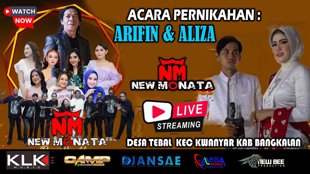 NEW MONATA  LIVE 🔴 BANGKALAN MADURA 16 APRIL 2025 | WEDDING ARIFIN & ALIZA