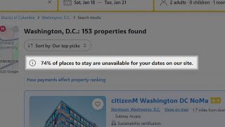 Hotel costs ahead of Inauguration Day