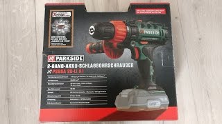 Akkuschrauber Parkside PSBSA 20-Li A1 Unboxing