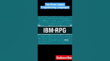 Top 3 Legacy Programming Languages #programming #cobol #rpg #fortran