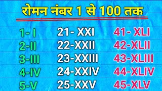 Full No one knows this method of writing Roman numbers. Learn Roman Numbers 1 to 100. Guide