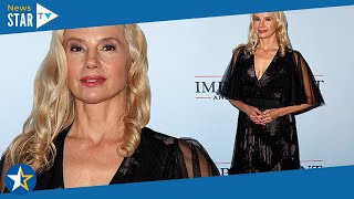 Mira Sorvino looks elegant in a sheer black dress at the Impeachment: American Crime Story premiere9
