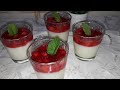 Dolce al cucchiaio pronto in 10 minuti| Dolce freddo alle fragole| Ricette Turche