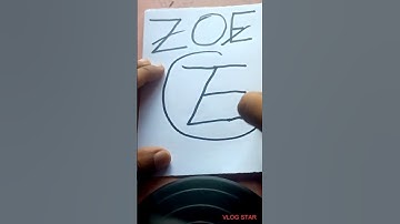 ZOE NAME LOGO DESIGN//#subscribe //#viralshort //#trendingshorts //#youtubeshorts