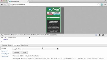 Emulate Mobile Devices in Google Chrome
