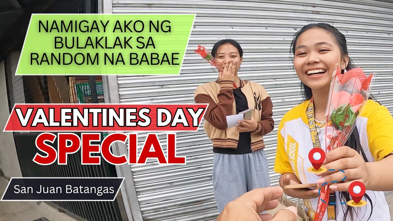 Namigay Ako ng Bulaklak sa Random na Babae — Teen Nanay, at Lola  Valentine Motovlog