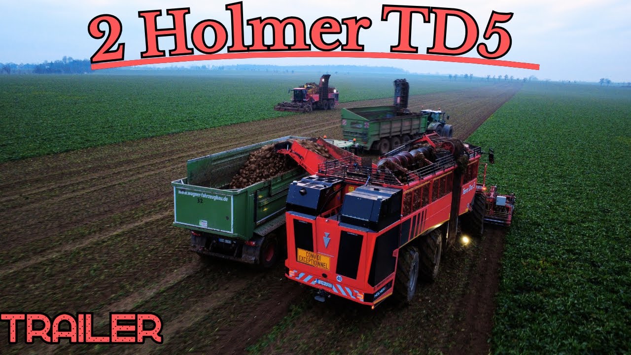 2 Holmer Terra Dos 5 in der Zuckerrüben Ernte 2025 - Trailer