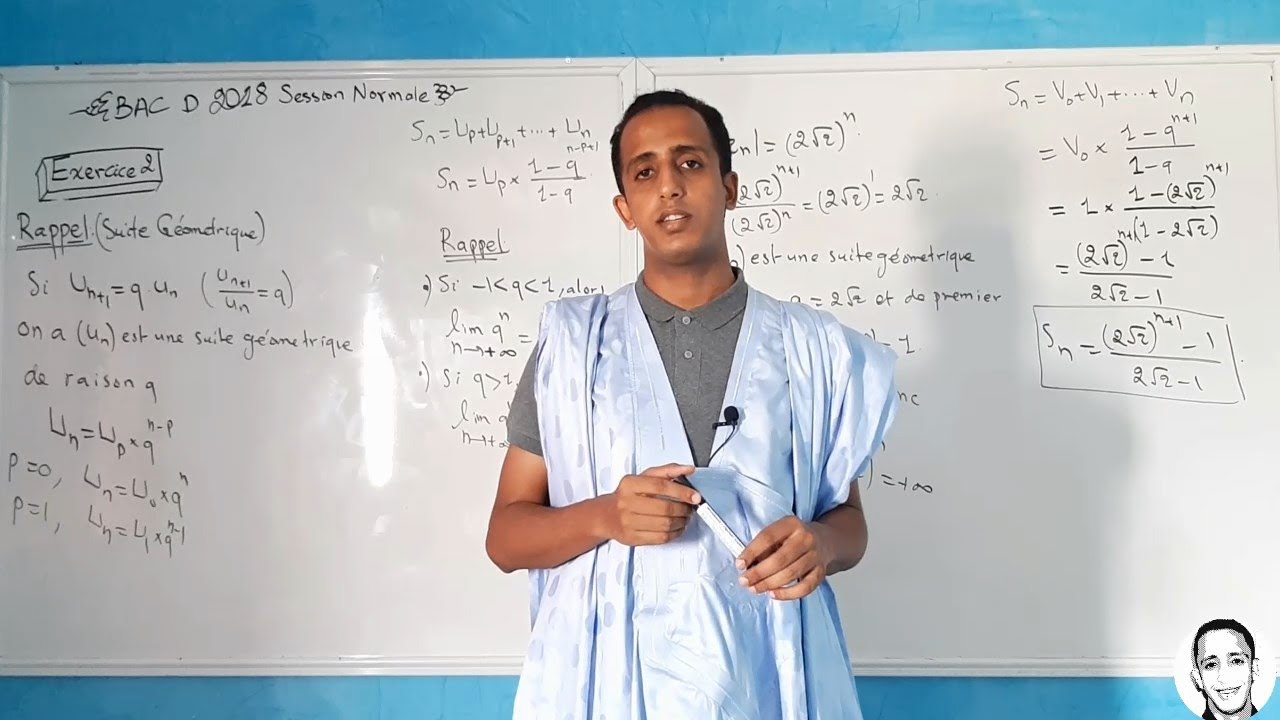 Maths : Bac D 2018 Session Normale Exercice 2 Partie 2