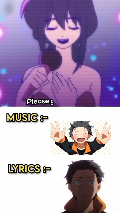 The beat vs the lyrics #anime #meme #subaru #life #manga #sad