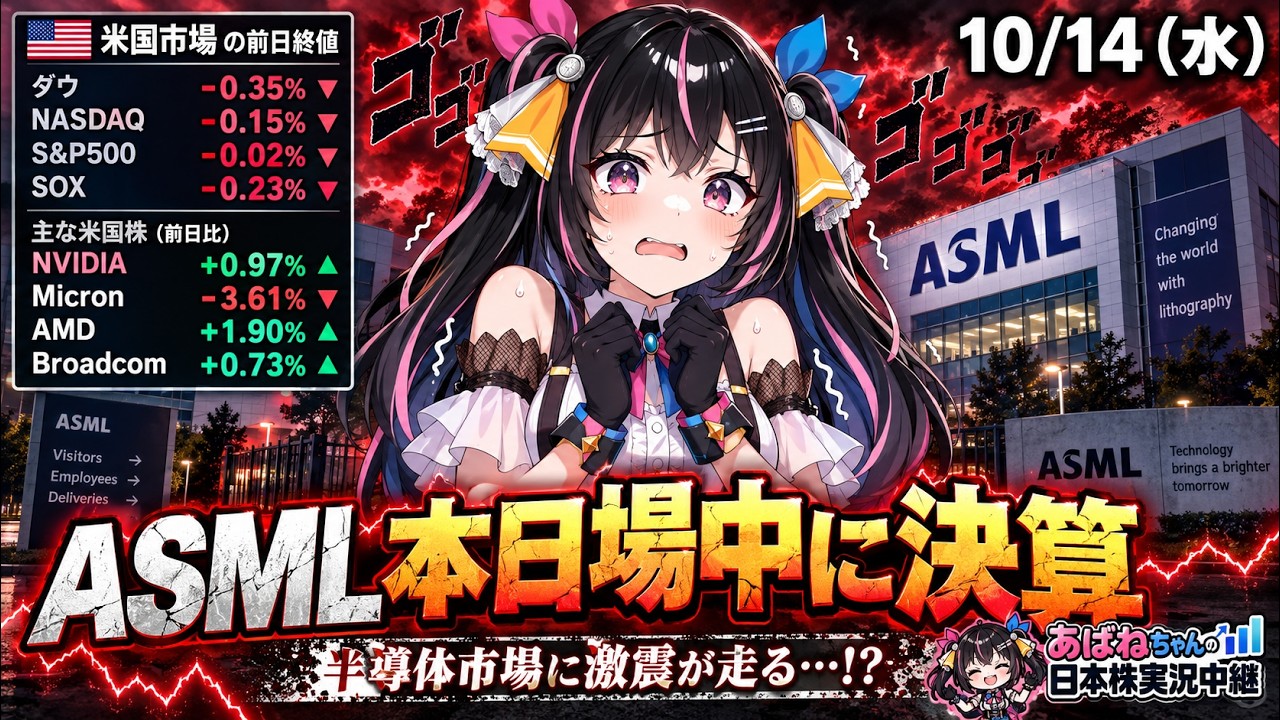 【10/14】 あばねちゃんの日本株実況中継 【配信572回目】