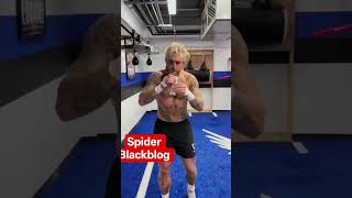 Jake Paul con Santa Fe Klan sobando de fondo mientras practica box ade.....