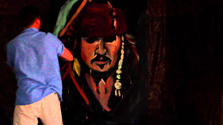 Jeremy Simons painting Jack Sparrow