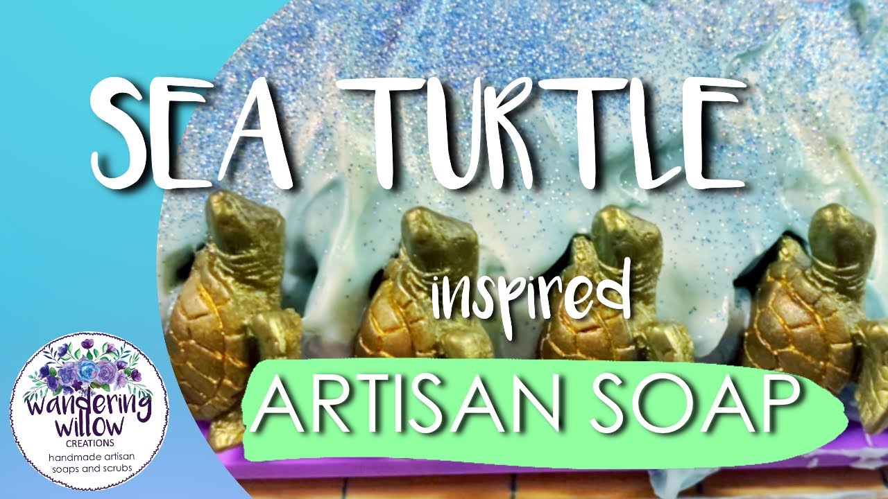 🌊 Ocean Waves Sea Turtle Inspired Artisan Soap